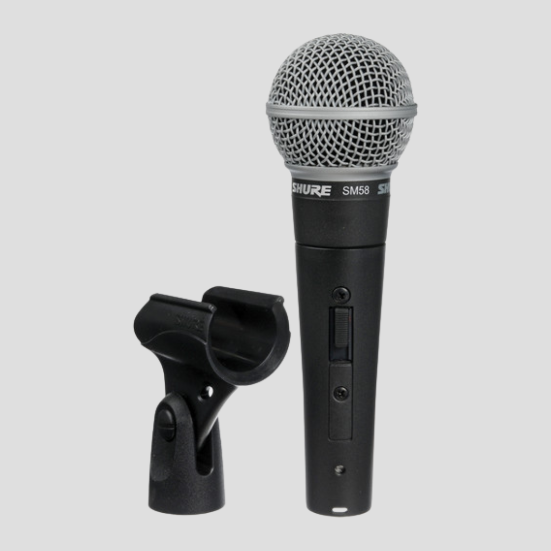 套裝: Shure SM58S 咪高峰 + 咪線 (長度5米 / XLR to XLR)