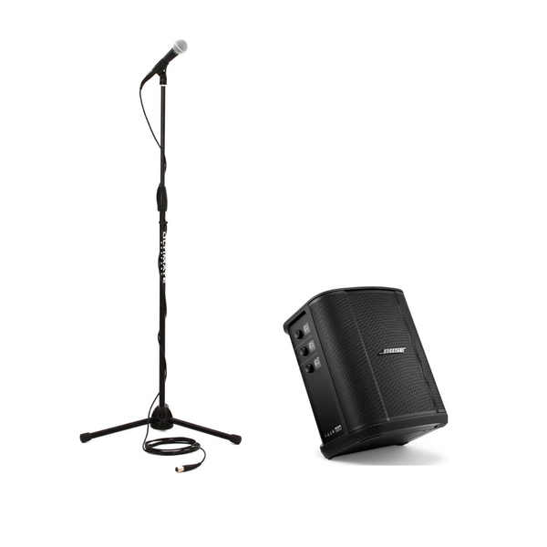 Busking 套裝: Bose S1 Pro+ 擴音機 + Shure SM58 microphone + 咪架 + 咪線