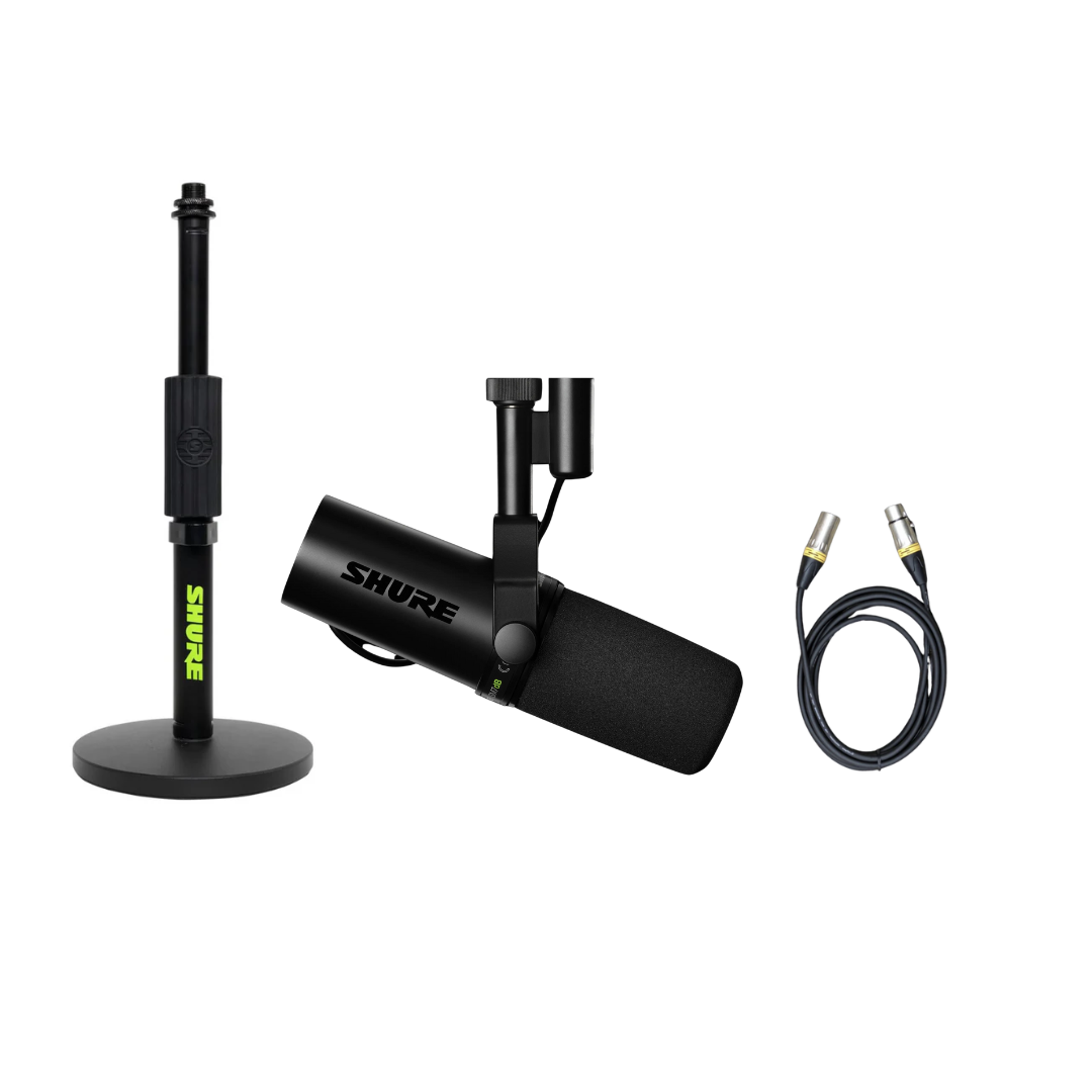 Shure SM7dB 套裝, 包括: Shure (SH-DESKTOP1) 圓形底座 mic stand + 咪線