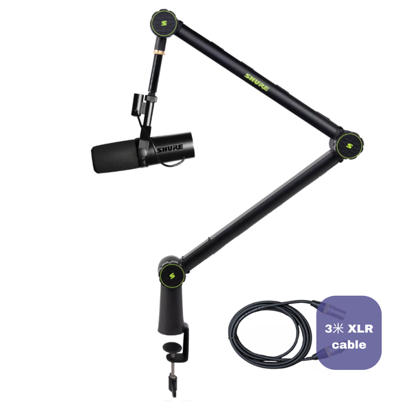 單人 Podcast / Youtuber 套裝: Shure SM7DB + Shure SH-Broadcast1 mic stand + XLR cable (3米)